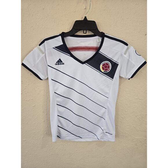 ADIDAS Colombia National Team 2014 Jersey, White Multicolor, Women’s Size Large - Picture 1 of 8